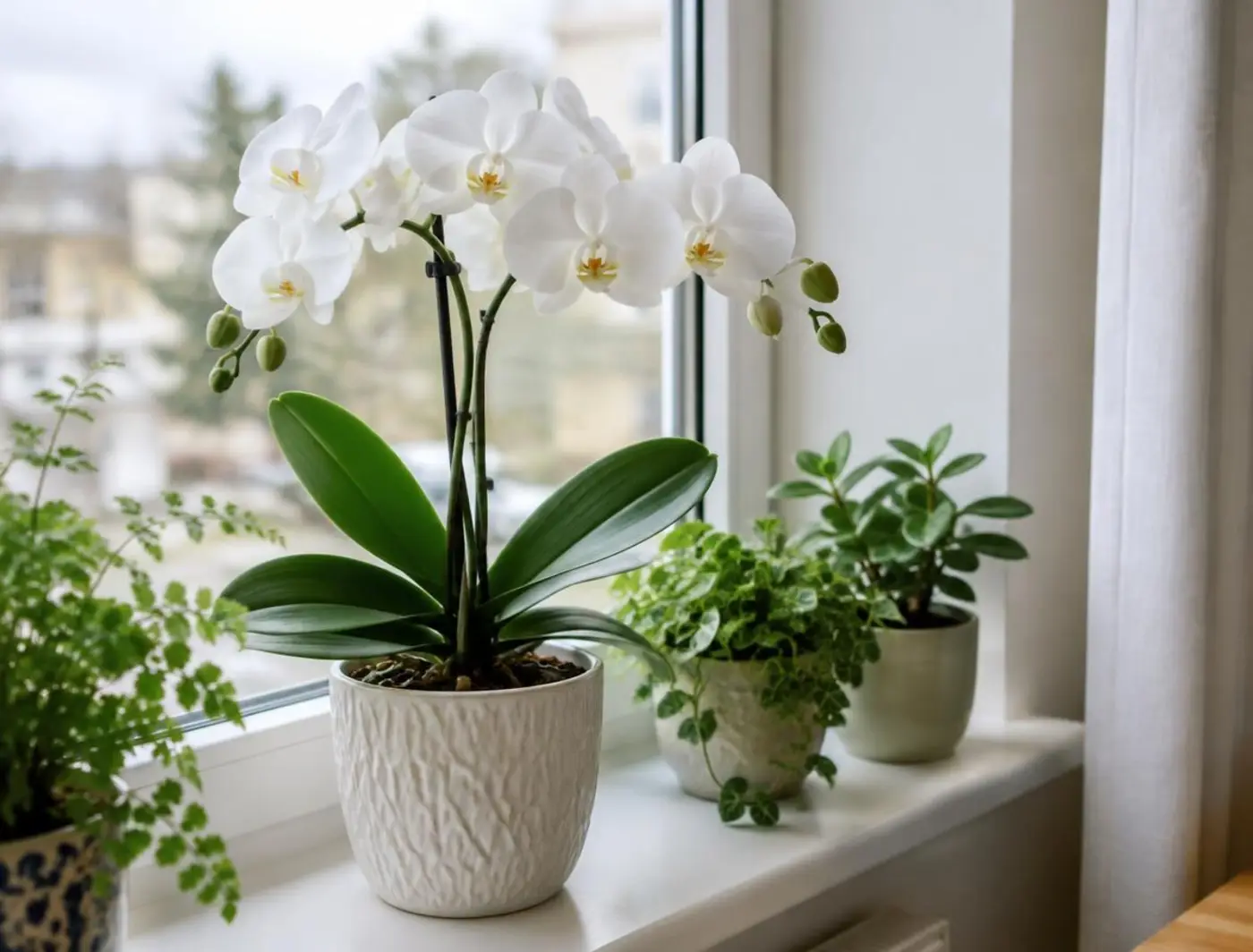 Orquídea en maceta (fotografía ilustrativa)